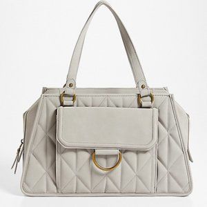 Light Gray Quilted Purse